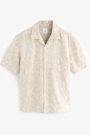 Next Jacquard Printed Short Sleeve Shirt