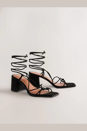Next Forever Comfort Square Toe Wrap Block Heel Sandals