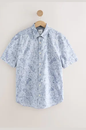 Next Jacquard Printed Short Sleeve Shirt