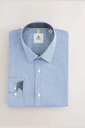 Next 100% Cotton Stripe Formal Shirt