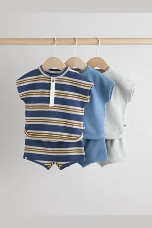 Next Striped Baby Tops and Shorts Set 6 Piece