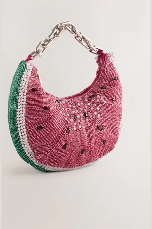 Next Red Sequin Fruit Shoulder Bag