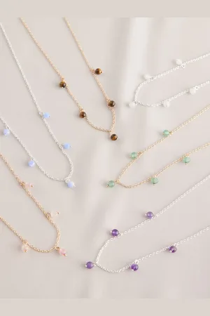 Next Gold/ Plated Semi Precious Stone Necklace