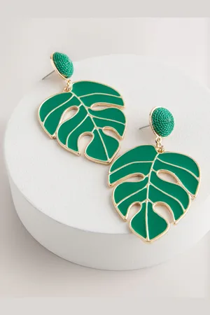 Next Palm Leaf Statement Earrings