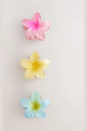 Next Multi Coloured Mini Flower Hair Clips 3 Pack