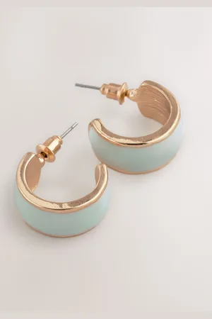 Next Turquoise Enamel Hoop Earrings