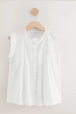 Next Embroidered Pintuck Sleeveless Top