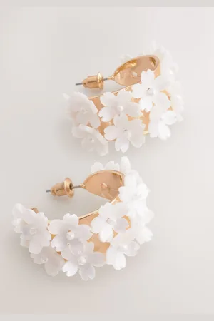 Next Floral Hoop Earrings