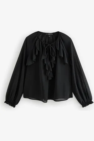 Next Long Sleeve Boho Mesh Blouse
