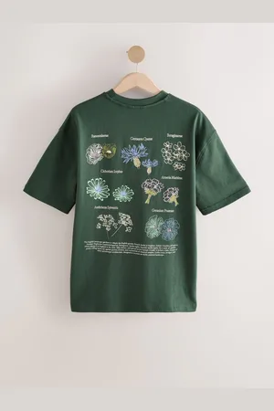 Next Dark Relaxed Fit Graphic Print Heavyweight T-Shirt