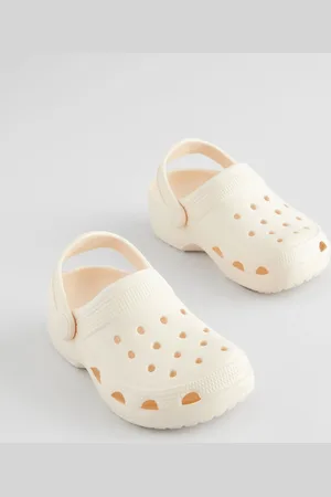 Next Neutral Wide Fit (G) Clogs Sandals