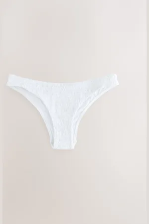 Next Shirred Brazilian High Leg Bikini Bottoms