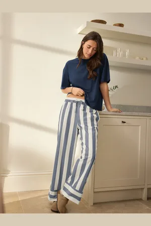Next Stripe Cotton Blend Short Sleeve Pyjamas