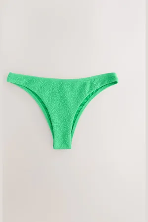 Next Textured Brazilian High Leg Bikini Bottoms