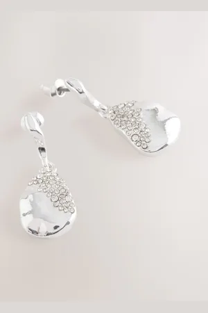 Next Tone Molten Drop Stud Earrings