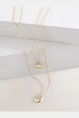 Next Tone Molten Drop Layer Necklace