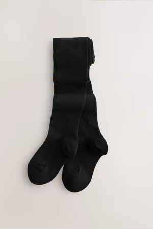 Next Blue Cotton Rich School Tights