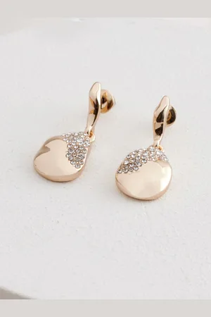 Next Tone Molten Drop Stud Earrings