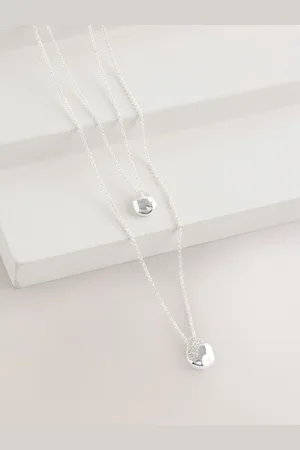 Next Tone Molten Drop Layer Necklace
