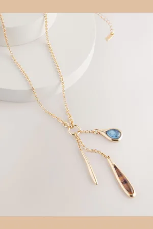 Next Tone Resin Cluster Long Necklace