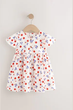 Next Fruit Print Button Up Summer Dress (3mths-10yrs)