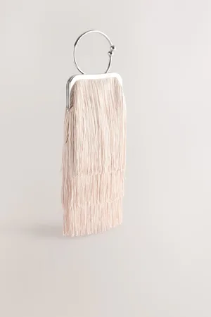 Next /Pink Tassel Ring Bag