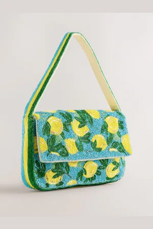 Next Lemon Sequin Shoulder Bag