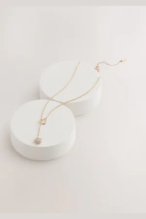 Next Tone Heart Thread Through Lariat Necklace Made With Recycled Metals