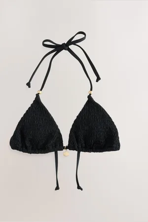 Next Shirred Triangle Bikini Top