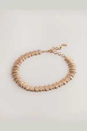 Next Tone Ridged Collar Necklace