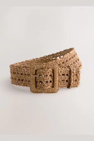 Next Regular Width Raffia Belt