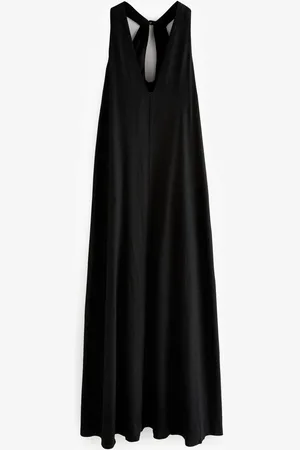 Next Halterneck Maxi Dress With Linen