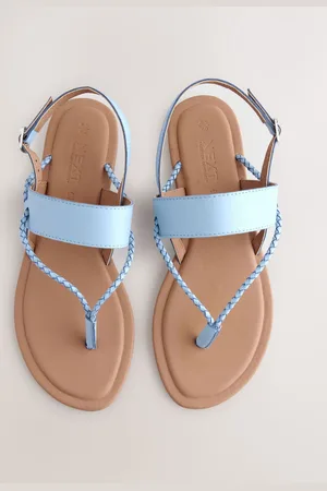 Next Standard/Wide Fit Forever Comfort Plaited Toe Tong Sandals