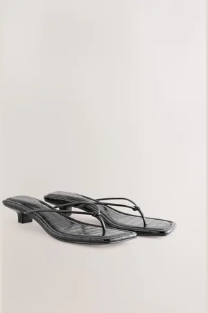 Next Forever Comfort Square Toe Post Low Heels