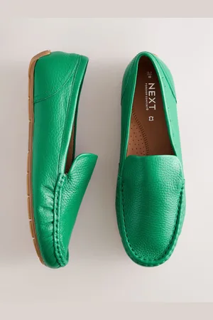 Next Forever Comfort Leather Round Toe Slim Driver Loafers
