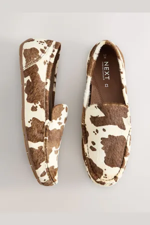 Next Animal Forever Comfort Leather Round Toe Slim Driver Loafers