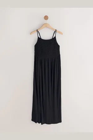 Next Strappy Shirred Jersey Maxi Dress