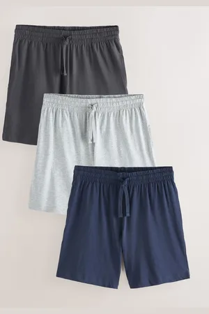 Next Blue/Grey Jersey Pyjamas Shorts 3 Pack