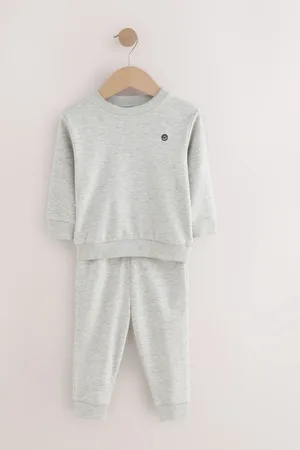 Next Marl Jersey Sweatshirt And Joggers Set (3mths-7yrs)