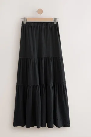 Next 100% Cotton Tiered Maxi Skirt