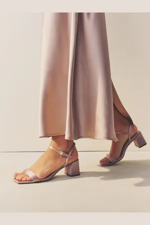 Next Forever Comfort Bridesmaid Square Toe Low Block Simple Sandals