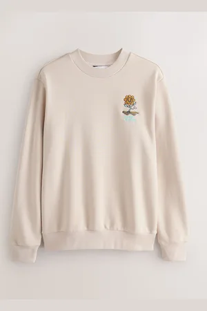 Next Cotton Rich Crew Graphic Sweatshirt