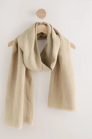 Next Linen Lightweight 100% Linen Scarf