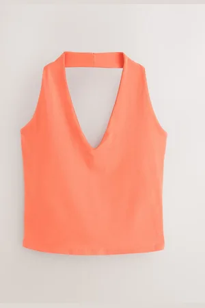Next Orange Halter Neck Vest