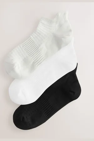 Next & White Blister Resist Trainer Socks 3 Pack