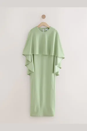 Next Sage Cape Maxi Dress