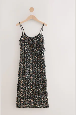Next /Pink Ruffle Midi Slip Summer Dress