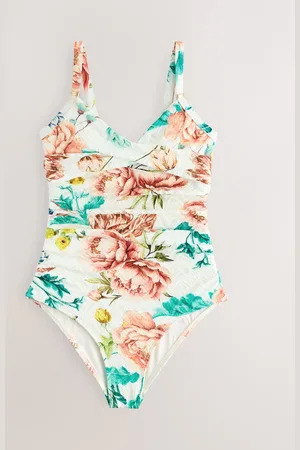 Next Floral Lace Shaping Tummy Control Swimsuit