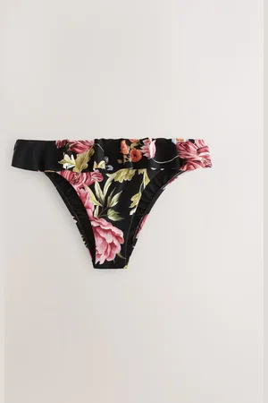Next Floral Frill High Leg Bikini Bottoms