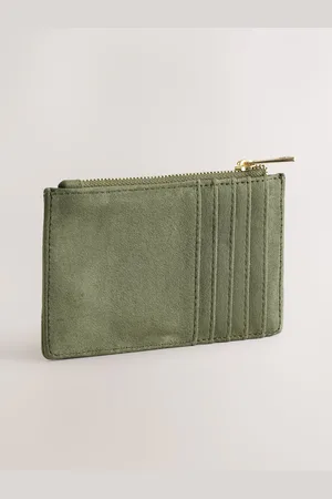 Next Khaki Zip Card Holder